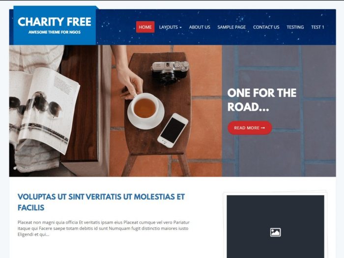 Charity Theme – one of great Free charity WordPress Themes