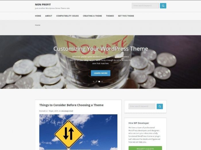 Non profit - Multipurpose WordPress Theme