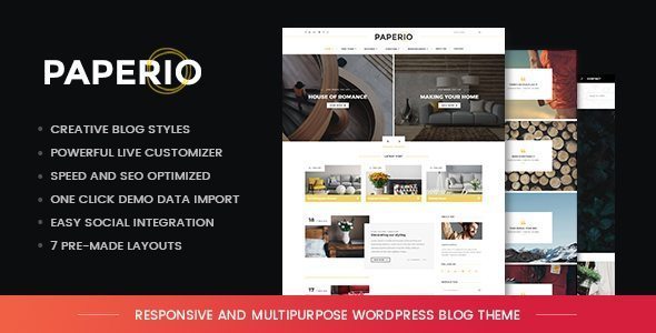 paperio WordPress theme review
