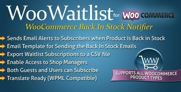 WooWaitlist, Back In Stock Notifier for WooCommerce