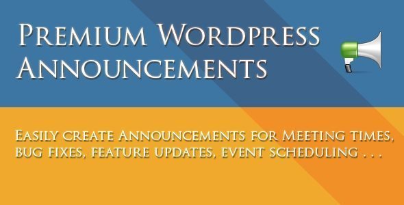WordPress Announcements Plugin