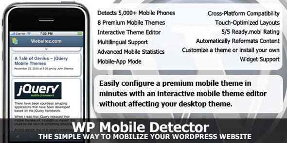 WP Mobile Detector WordPress Mobile