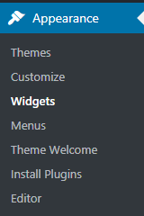 adding Adsense using WordPress widgets