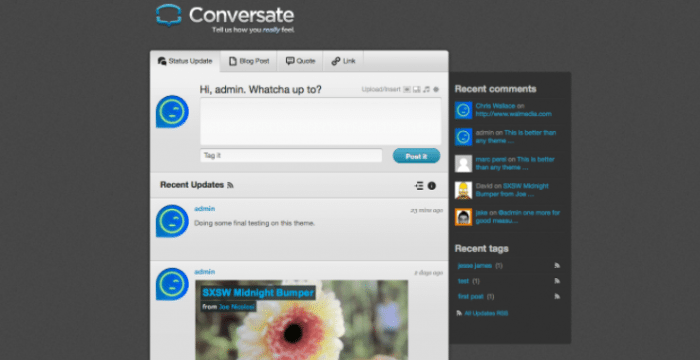 Conversate WordPress Tumblr Theme
