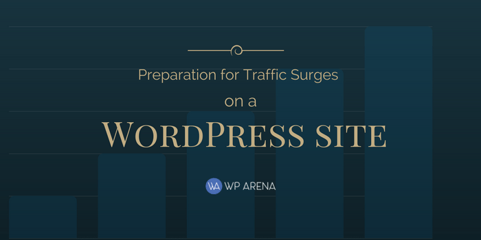 Traffic surges on a WordPress site