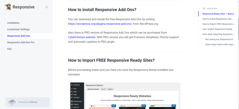 Responsive Theme Add Ons