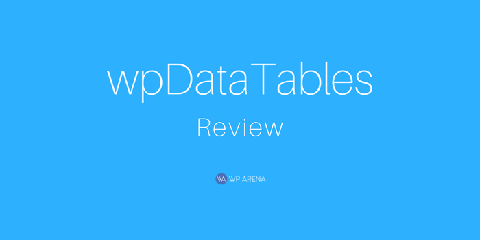 wpDataTables Review: Create Responsive Tables and Charts Easily